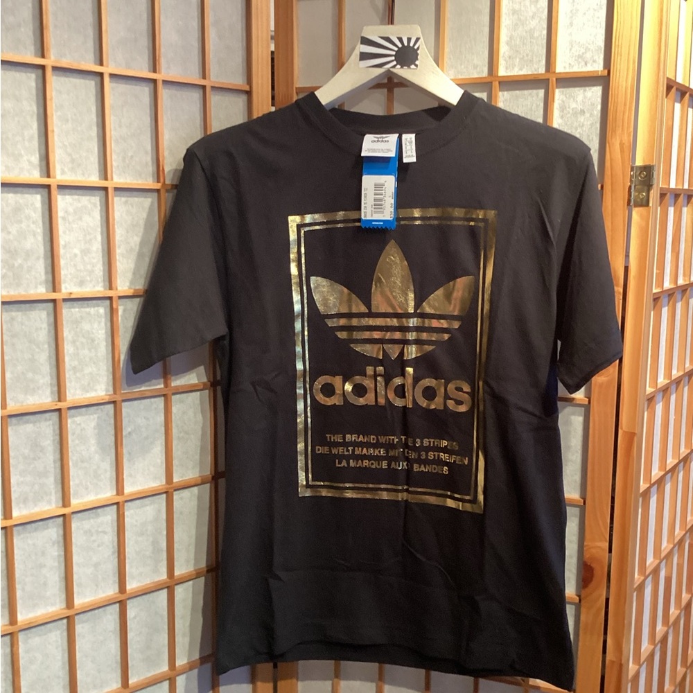 Adidas Originals Metallic Mirror Graphic Logo Trefoil Tee IB6035-230 Men's Small